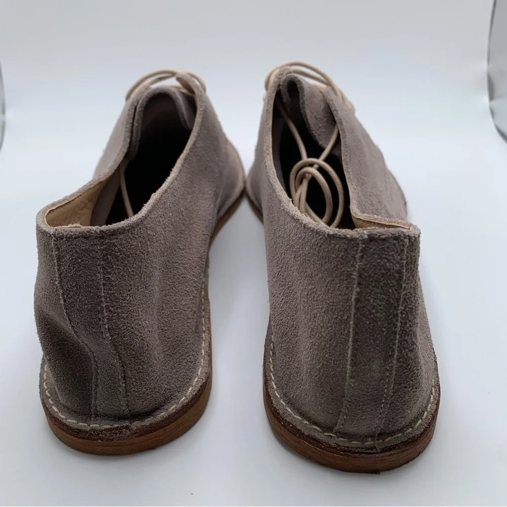 NWB KAANAS Women's Fiano Lace-Up Oxford Flat Shoe size 11 suede taupe - Picture 6 of 10